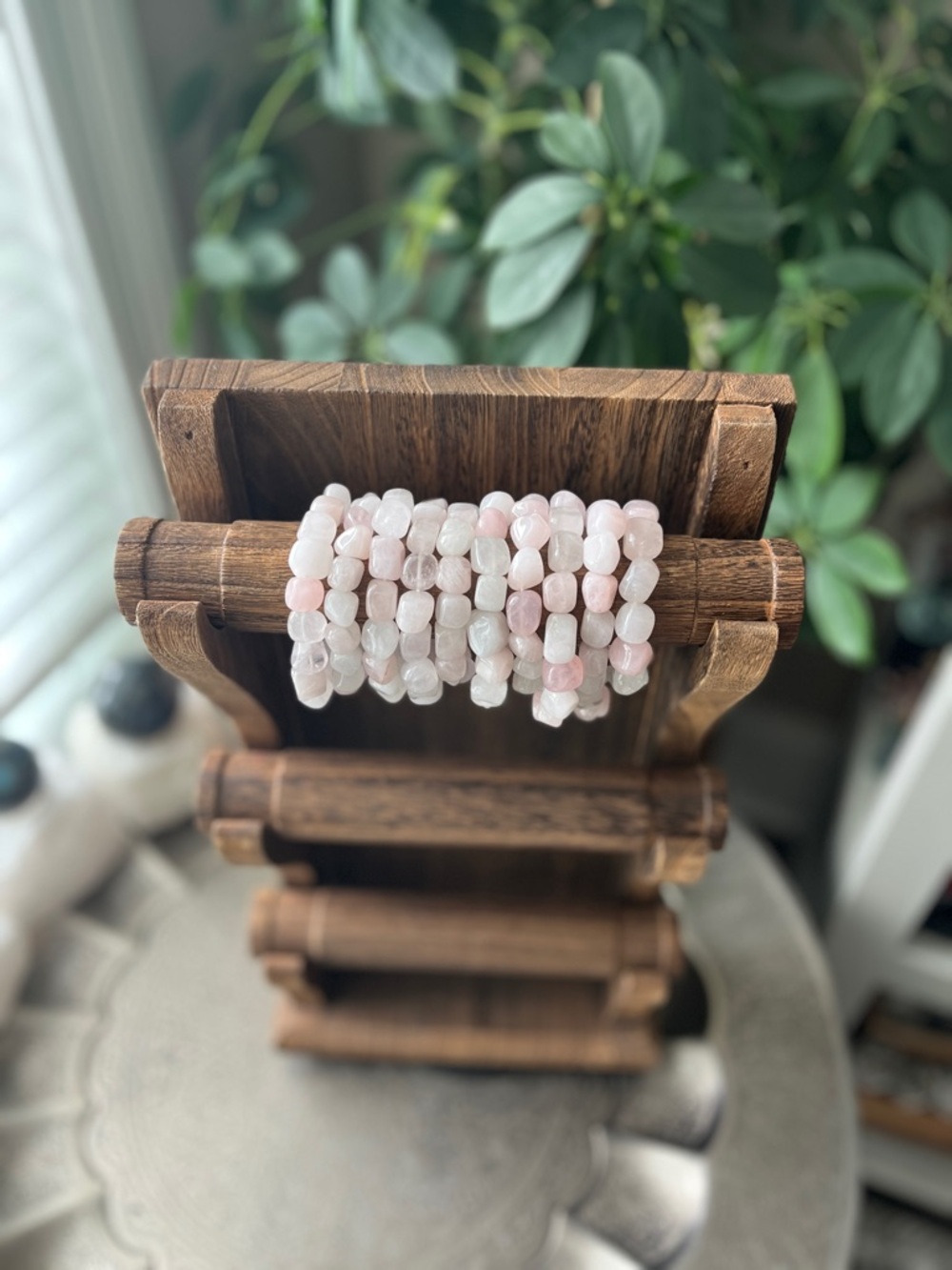 Rose Quartz Tumble Bracelet